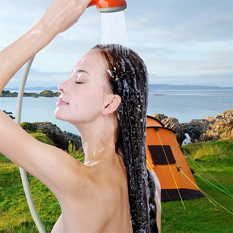 (image for) Portable Camping Shower Hiking Travel DC12V Car Charger Outdoor Bath Shower of Plant Watering Car Cleaning Pet Bath Pump